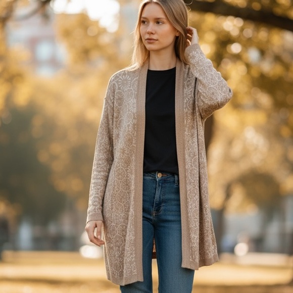 Sigrid Olsen Sweaters - Sigrid Olsen Studio Long Sleeve Long Open Sweater Cardigan 1X